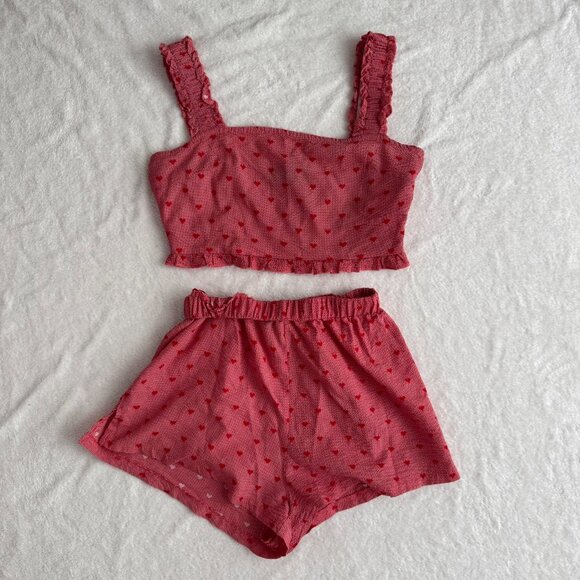 Cider Red Heart Print Matching Set - Picture 2 of 7